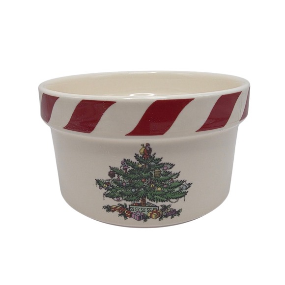 Spode Christmas Tree Peppermint Dip Set Complete In Box - Picture 3 of 15